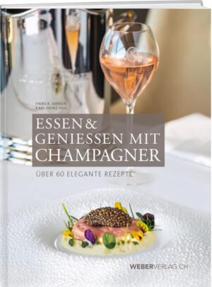 Champagner, der edle und traditionsreiche Schaumwein aus Frankreich, eignet sich nicht nur für Aperitifs sondern ist auch ein perfekter Essbegleiter. Grosse Köche in aller Welt - vor allem in Frankreich - haben immer wieder Gerichte zu edlem Champagner zubereitet. In diesem neuen, hochwertigen Bildband wird diese Tradition wieder aufgenommen. 20 Schweizer Top-Köche präsentieren ihre Menus: Vorspeisen, Fisch-und Fleischgänge sowie Desserts, passend zum jeweiligen Champagner. Mit Rezepten aus dem Hotel Alpina, Gstaad, Hotel Palace, Gstaad, Hotel Carlton, St. Moritz, Grand Hotel Tschuggen, Arosa, Hotel Storchen, Zürich und KKL, Luzern.