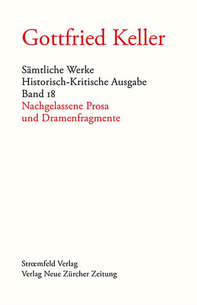 Der Dramennachlass, der in diesem Band präsentiert wird, bietet einen faszinierenden Einblick in die Entwicklung des jungen Gottfried Keller, von Puppen- und Kindertheater-Texten aus der Schulzeit (1832-1834) bis zu ambitionierten dramatischen Versuchen aus Berlin (1848-1855), wo Keller zuerst auf eine Theaterkarriere hoffte. Auch die nachgelassene Prosa zeigt einen vielseitigen und experimentierfreudigen Autor. Kernstücke sind hier das Tagebuch (1843) und das Traumbuch (1846-1848).