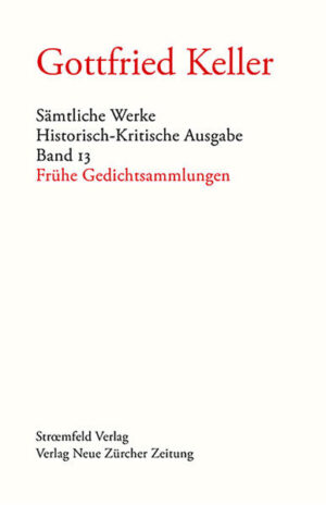 1846 erschien Kellers erstes Gedichtbändchen, stark geprägt von der politisch motivierten Tendenzliteratur der Zeit. Mit dem Band «Neuere Gedichte» von 1851/1854 endet das frühe lyrische Schaffen. Band 13 der Historisch-Kritischen Gottfried-Keller-Ausgabe präsentiert die Sammlungen im originalen Wortlaut.