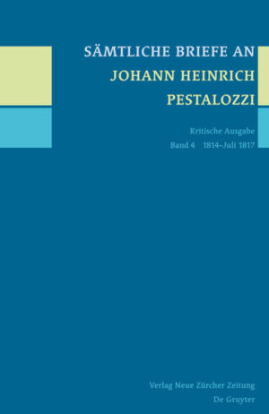 Sämtliche Briefe an Johann Heinrich Pestalozzi | Bundesamt für magische Wesen