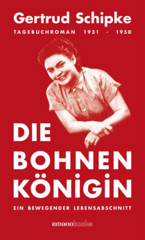 Die Bohnenkönigin Gertrud Schipke geb. Pfingstler wurde 1931 in Waiblingen geboren. Sie wurde als drittes Kind in eine Familie geboren, die ihre Kindheit in der Kriegs- und Nachkriegszeit durchlebt hat. Ihre Erlebnisse und Erfahrungen hat sie in liebevoller Detailarbeit in diesem Tagebuchroman niedergeschrieben. Die Geschehnisse in der Zeit zwischen 1931 und 1950, sind teils aus Tagebüchern ihres Bruders, die Erzählungen ihrer Mutter und ihres Vaters sowie die eigenen Erfahrungen und Erlebnisse lebendig wiedergegeben. Der Fokus ihrer, in Romanform gehaltenen Erzählung, liegt dabei auf die menschlichen Erfahrungen und Empfindungen der emotional durchlebten Kriegs- und Nachkriegszeit. Ein Tagebuchroman, der spannend, mitfühlend und bildlich die Erlebnisse nacherzählt, als hätte man es selbst erlebt.