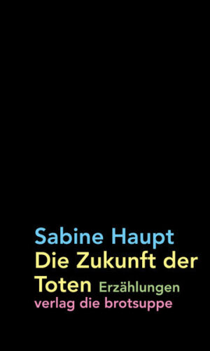 In »Die Zukunft der Toten« erzählt Sabine Haupt von realen und fantastischen Begegnungen mit dem Tod, von skurrilen Preppern, historischen Tierversuchen, sterbenden Menschen und sterbenden Maschinen, grausamen oder grotesken Verbrechen. Schauplätze sind einsame Häuser und Strassen, Versuchslabore, eine Palliativstation und eine psychiatrische Praxis, ein unterirdischer Gerichtssaal und ein kubanischer Friedhof. Schwarzer Humor und der unerschrockene Blick in seelische und politische Abgründe kennzeichnen alle dreizehn in diesem Band versammelten Erzählungen. Die fünfzehn Illustrationen von Frank Lepold unterstreichen sowohl das Dunkle und Verstörende wie auch das Spielerische ihrer Texte. »Für kunstfertig komponierte Romane und Erzählungen voller tiefgründiger und überraschender Reflexionen, Ideen und Überlegungen ist Sabine Haupt spätestens seit ihrem Erzählband ›Blaue Stunden‹ bekannt.« Rolf Löchel in »FemBio«, dem Blog von Luise F. Pusch