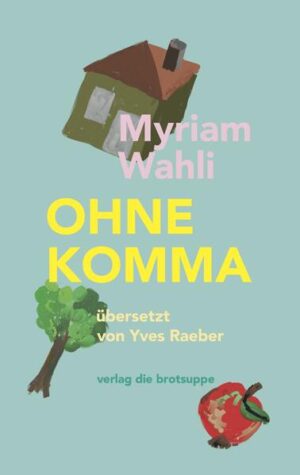 Die Mutter hat noch Geranien in Töpfen an die Fenster gestellt. Geranien sollen sich eben in die Landschaft einfügen, sagt die Mutter. Die Fenster strecken die Zunge heraus, rosa Geranien, rote Geranien, alles gemischt, so hängen sie von den Fensterbänken herab. »OHNE KOMMA« erzählt von Schichten von Bedeutungen und Werten, die die Erwachsenen auf die Menschen, die Dinge und die Welt streichen und die das Kind beobachtet, über die es lacht und die es mit voller Wucht abbekommt. Als der Vater seine Arbeit verliert, verkümmert die Familie und ihr Wertesystem.