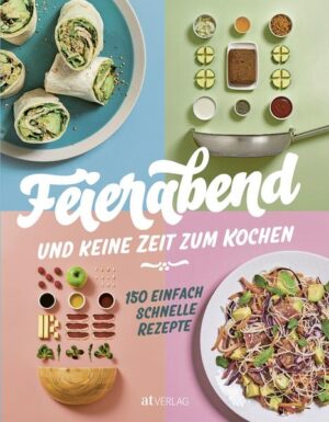 Endlich Feierabend – Zeit für leckere Gerichte, die ohne grossen Aufwand zubereitet werden können. Weil abends nicht immer viel Zeit zum Kochen bleibt, bietet dieses Buch 150 Rezepte für einfache, schmackhafte Gerichte, die innert kürzester Zeit auf dem Tisch stehen. Die Rezepte sind einfach und unkompliziert, appetitlich und leicht nachzukochen. Im Handumdrehen entstehen Suppen, Salate, vegetarische sowie Nudel-, Fleisch- und Fischgerichte. Dieses Buch ist eine Garantie für viel entspannte Freizeit ohne kulinarische Abstriche. Ansprechende Bilder zeigen Zutaten sowie fertige Gerichte. Ob für die WG- oder Familienküche – hier finden Sie inspirierende Kochideen für jede Gelegenheit. Ein Muss für jeden Haushalt.