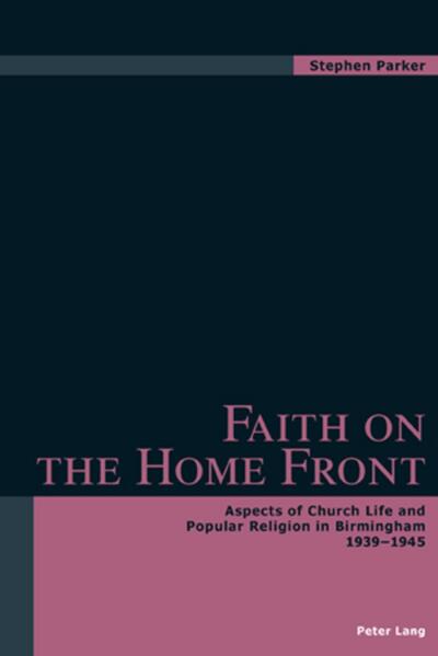 The nature of religion on the domestic front in Britain during the Second World War has, hitherto, been relatively unexplored. This study focuses on Birmingham and describes wartime popular religion, primarily as recounted in oral testimony. The difference the War made to people’s faith, and the consolation wrought by prayer and a religious outlook are explored, as are the religious language and concepts utilised by the wartime popular media of cinema and wireless. Clerical rhetoric about the War and concerns to spiritualise the war effort are dealt with by an analysis of locally published sources, especially parish magazines and other religious ephemera, which set the War on the spiritual as much as the military plane. A final section of the study is devoted to measuring the extent of the influence of the churches in the creation of a vision for post-war Britain and Birmingham.