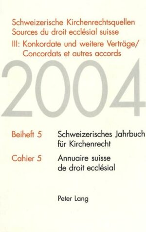 Schweizerische Kirchenrechtsquellen- Sources du droit ecclésial suisse | Bundesamt für magische Wesen