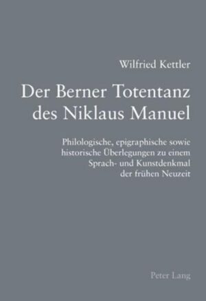 Der Berner Totentanz ist das Werk des Malers, Dichters, Reformators und Politikers Niklaus Manuel (1484-1530). Die Totentanz-Gemälde und die dazugehörigen Verse entstanden in den Jahren 1516-1519, etwa ein bis eineinhalb Jahrzehnte vor der Reformation in Bern. Obschon das Werk bereits im Jahre 1660 zerstört wurde, das Original demnach nur eine kurze Lebensdauer hatte und die Forschung sich deshalb auf die kopiale Überlieferung stützen muss, ist die Totentanz-Thematik bis heute aktuell. Diese Untersuchung von Manuels Werk hat zwei Schwerpunkte: zum einen die Detail-Beschreibung der bildlichen Darstellungen des Totentanzes, zum anderen die gattungsgeschichtliche und inhaltliche Analyse von dessen inschriftlichen Texten, vorab die der Totentanz-Verse, womit auf die für Manuel charakteristischen Stilmerkmale aufmerksam gemacht wird. Dabei werden der gesamte Berner Totentanz und die weitere europäische Totentanz-Tradition sowie die vergleichbare kunsthistorische und literarische Überlieferung im Auge behalten.