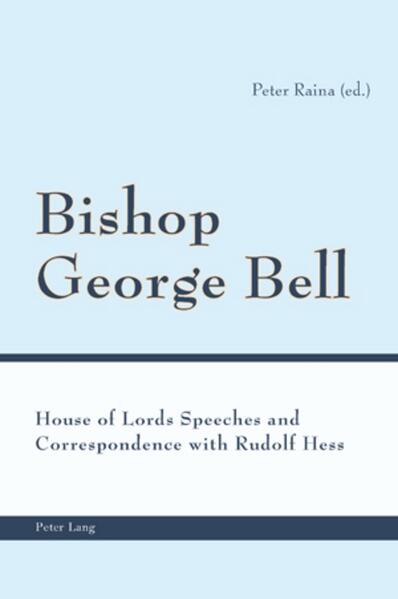 Bishop George Bell always felt that the Church must endeavour to meet the problems of the modern world. He was thus foremost in applying the precepts of the Christian faith to national and international issues. George Bell very often raised his voice in the House of Lords (of which he was a distinguished member from December 1937 till January 1958) against class and racial hatred, against war, and against totalitarianism, and spoke for the innocent and helpless victims of persecution. Complete texts of all Bell’s House of Lords speeches are presented here, published for the first time in one volume. The issues that Bell tackled are, in essence, still relevant today. This volume also includes unpublished correspondence between George Bell and Rudolf Hess, Hitler’s deputy. After the National Socialists came to power in Germany, Bell, as a committed Christian, felt that he had to act in defence of the German Church, which the Nazis were eager to destroy. The Bishop made strenuous efforts to contact people in power in Germany, people who, he knew, took decisions with momentous consequences. Rudolf Hess was one of them.