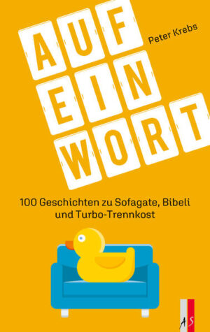 Wörter wie «Rückbau», die mehr verstecken als erklären, boomende Modebegriffe, Fremdwörter und schöne Dialektausdrücke wie «ziibe», «zaage» oder «schlärpele», die am Verschwinden sind: In den Texten von Peter Krebs haben sie einen gekonnten, oft akrobatischen Auftritt. Sie werden mal mit bär-beißigem Spott, mal liebevoll beleuchtet und beurteilt. Dank Sprachwitz und verblüffenden Einfällen wirkt vieles leicht, was schwer und bedenkenswert ist. Dabei geht das Gewicht der großen Zeitfragen keines-wegs verloren, es wird nur leichter tragbar. «Hätten wir Nachbarn in einem ‹ringhörigen› Haus, hätten sie uns laut lachen hören», schrieb eine Leserin, nachdem sie einen der Artikel im «Anzeiger Region Bern» gelesen hatte. Dort sind die Glossen und Erlebnisse in einer ersten Fassung erschienen. Mit dem Buch erhalten Wörter und dazugehörige Illustrationen eine neue Bühne: vom Schneechaos über das Kaffeeprojekt, feedbacken, den benachteiligten Mond bis zum Krieg der Sternlein.