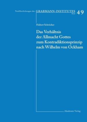 Das Denken des englischen Theologen und Philosophen Wilhelm von Ockham (ca. 1285-1347) wird herkömmlicherweise als ein Denken der uneingeschränkten Allmacht Gottes dargestellt. Die Lehre von der Allmacht Gottes bedeutet nach Ockham wie auch nach den meisten mittelalterlichen und neuzeitlichen Theologen und Philosophen allerdings nicht, daß Gottes Macht schlechthin grenzenlos wäre. Sie besagt nur, daß Gott all das tun kann, was keinen logischen Widerspruch enthält. Die Grenze der göttlichen Allmacht-und nach Ockham ist es ihre einzige Grenze-bildet also das Kontradiktionsprinzip. Diese Grenze hebt die Allmacht nicht auf, weil sie sie nicht real einschränkt, sondern sie schafft im Gegenteil die Voraussetzung, um die Allmacht überhaupt sinnvoll denken zu können.