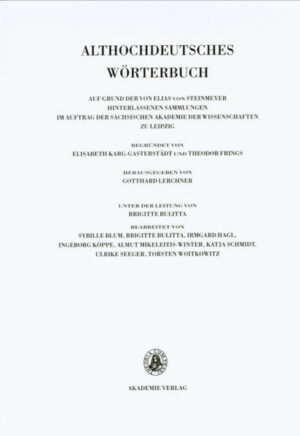 Althochdeutsches Wörterbuch: Band VI: MN. 9. Lieferung (minnon bis mit) | Bundesamt für magische Wesen