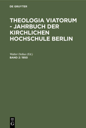 Frontmatter -- Inhaltsverzeichnis -- Bischof D. Dr. Otto Dibelius -- Wandlungen der Gemeindeauffassung in Israel und Juda -- Die „Oikumene" im Neuen Testament -- Kirche und öffentliches Leben im Urteil der lutherischen Erweckungsbewegung des 19. Jahrhunderts -- Herman Dalton (1833 — 1913) in ökumenischer Sicht -- Die Überwindung des anglikanischen Kirchenbegriffs im ökumenischen Raum des zwanzigsten Jahrhunderts -- Die Gerechtigkeit Gottes und die Faktizität des unschuldigen Leidens in der Geschichte -- Die Christusbotschaft und das Recht -- Zur Logik des Logos -- Oekumenischer Dienst in der Missionswissenschaft -- Fragmente zur Frage des Wunders -- Vergils „messianisches" Gedicht -- Zu Apostelgeschichte 18,5 -- Jacob Burckhardt -- Gedanken zu Reinhold Quaatz, Fragmente zur Frage der Gemeinschaft -- Jahresbericht des Rektors