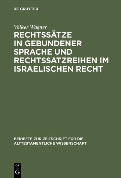 In der Reihe Beihefte zur Zeitschrift für die alttestamentliche Wissenschaft (BZAW) erscheinen Arbeiten zu sämtlichen Gebieten der alttestamentlichen Wissenschaft. Im Zentrum steht die Hebräische Bibel, ihr Vor- und Nachleben im antiken Judentum sowie ihre vielfache Verzweigung in die benachbarten Kulturen der altorientalischen und hellenistisch-römischen Welt. Die BZAW akzeptiert Manuskriptvorschläge, die einen innovativen und signifikanten Beitrag zu Erforschung des Alten Testaments und seiner Umwelt leisten, sich intensiv mit der bestehenden Forschungsliteratur auseinandersetzen, stringent aufgebaut und flüssig geschrieben sind.