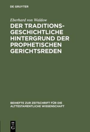 In der Reihe Beihefte zur Zeitschrift für die alttestamentliche Wissenschaft (BZAW) erscheinen Arbeiten zu sämtlichen Gebieten der alttestamentlichen Wissenschaft. Im Zentrum steht die Hebräische Bibel, ihr Vor- und Nachleben im antiken Judentum sowie ihre vielfache Verzweigung in die benachbarten Kulturen der altorientalischen und hellenistisch-römischen Welt. Die BZAW akzeptiert Manuskriptvorschläge, die einen innovativen und signifikanten Beitrag zu Erforschung des Alten Testaments und seiner Umwelt leisten, sich intensiv mit der bestehenden Forschungsliteratur auseinandersetzen, stringent aufgebaut und flüssig geschrieben sind.