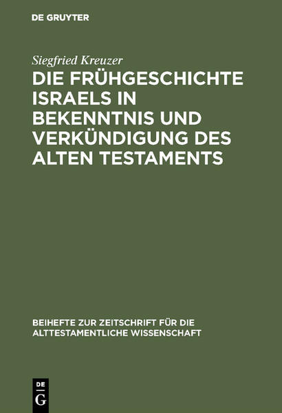 In der Reihe Beihefte zur Zeitschrift für die alttestamentliche Wissenschaft (BZAW) erscheinen Arbeiten zu sämtlichen Gebieten der alttestamentlichen Wissenschaft. Im Zentrum steht die Hebräische Bibel, ihr Vor- und Nachleben im antiken Judentum sowie ihre vielfache Verzweigung in die benachbarten Kulturen der altorientalischen und hellenistisch-römischen Welt.