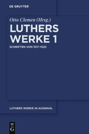 Disputatio pro declaratione virtutis indulgentiarum (1517).-Ein Sermon von Ablass und Gnade (1518).-Resolutiones disputationum de indulgentiarum virtute (1518).-Unterricht auf etlich Artikel, die ihm von seinen Abgönnern aufgelegt und zugemessen werden (1519.)-Ein Sermon von der Betrachtung des heiligen Leidens Christi (1519).-Ein Sermon von der Bereitung zum Sterben (1519).-Ein Sermon von dem Sakrament der Busse (1519).-Ein Sermon von dem heiligen hochwürdigen Sakrament der Taufe (1519).-Ein Sermon von dem hochwürdigen Sakrament des heiligen wahren Leichnams Christi und von den Bruderschaften (1519).-Ein Sermon von dem Bann (1520).-Von den guten Werken (1520).-Ein Sermon von dem neuen Testament, d. i. von der heiligen Messe (1520).-Von dem Papsttum zu Rom wider den hochberühmten Romanisten zu Leipzig (1520).-An den christlichen Adel deutscher Nation von des christlichen Standes Besserung (1520).-De captivate Babylonica ecclesiae praeludium (1520).