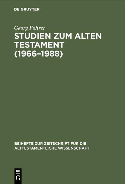 In der Reihe Beihefte zur Zeitschrift für die alttestamentliche Wissenschaft (BZAW) erscheinen Arbeiten zu sämtlichen Gebieten der alttestamentlichen Wissenschaft. Im Zentrum steht die Hebräische Bibel, ihr Vor- und Nachleben im antiken Judentum sowie ihre vielfache Verzweigung in die benachbarten Kulturen der altorientalischen und hellenistisch-römischen Welt. Die BZAW akzeptiert Manuskriptvorschläge, die einen innovativen und signifikanten Beitrag zu Erforschung des Alten Testaments und seiner Umwelt leisten, sich intensiv mit der bestehenden Forschungsliteratur auseinandersetzen, stringent aufgebaut und flüssig geschrieben sind.