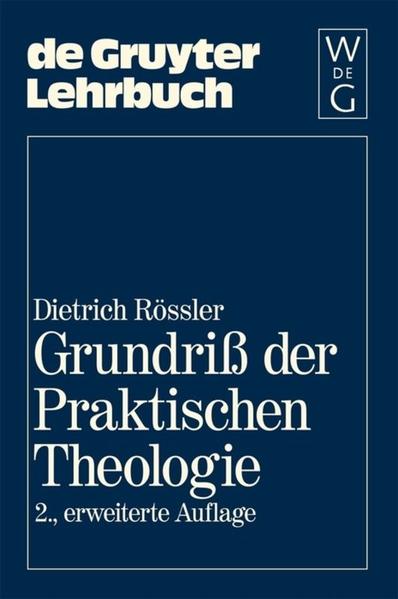 Frontmatter -- Vorwort zur zweiten Auflage -- Vorwort zur ersten Auflage -- Gliederung -- Inhaltsverzeichnis -- Zur Einführung -- Einleitung-Begriff und Geschichte der Praktischen Theologie -- 1. TEIL-DER EINZELNE -- 2. TEIL-DIE KIRCHE -- 3. TEIL-DIE GESELLSCHAFT -- Hinweise zur Literatur -- Namensregister -- Sachregister -- Backmatter