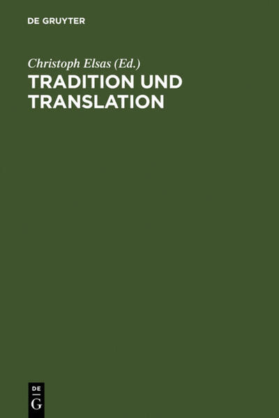 I-IV -- Tabula Gratulatoria -- Inhaltsverzeichnis -- Vorwort -- Vom Aufnehmen zum Weitergeben und Übertragen. Zur Einführung. -- I. Tradition -- 1. Erfahrung-Vermittlung-Verlust -- Mystische Erfahrung als Problem von Übersetzungen -- The Meaning of Terms for the Supernatural in Shoshoni Indian Religion -- Die Bestimmung von Mystik im frühen Christentum als Beispiel interkultureller Übersetzungsprobleme -- Gnostic Secret Myths -- The Language of Creation and Its Grammar -- patria-peregrina-universa. Versuch einer Typologie der universalistischen Tendenzen in der Geschichte der römischen Religion -- Harmonie und Selbstlosigkeit im Garten des Lichts. Tenko Nishida und die Itto-en -- 2. Übernahme-Aneignung-Vereinnahmung -- Vom Sammeln himmlischer Schätze -- Zauber und Neid. Zum Problem des bösen Blicks in der antiken griechischen Tradition -- Gott, Kaiser, Arzt. Konfigurationen religiöser Symbolsysteme -- Natur und Landschaft als Problem von Tradition und Translation im antiken Christentum -- Dualismus in ethnologischer Version -- Manichéens, Pauliciens, Bogomiles, Cathares. Transmission et fonctionnement des systèmes dualistes dans l’Europe médiévale -- Die soziale Grundlage synkretistischer Prozesse -- Sich verständlich machen. Tak und Shamlar aus Kamdesh beantworten einen Fragebogen des Generals Auguste Court zum „kafirischen Lebensstil“ -- Politische Weihnachten oder: Tradition und Manipulation -- II. Translation -- 3. Rekurs-Aktualisierung-Verantwortung -- Von der „Theologie als Weisheit“ zur „Theologie als Wissenschaft“: Über den theologischen Paradigmenwechsel im Mittelalter -- Die mosaische Republik. Eine Konstruktion von John Toland, entworfen zum richtigen Verständnis und Gebrauch jüdischer, griechischer und christlicher Traditionen im England des frühen 18. Jahrhunderts -- „Spuren lebendigen Wirkens“ des humanistischen Gymnasiums? Nachdenken eines Abiturienten von 1933 -- Elementatio Moralis: Heimat -- Translating History: Reframing Gnosticism in Postmodernity -- 4. Heilige Schriften und das Problem der Übersetzung -- Zoroaster’s Theology: Translation as an Obstacle to Understanding -- The Zoroastrian Demon of Wrath -- Über die Da?n?: Ha??xt nask 2,7-9 -- (Un)übersetzbarkeit und Magie der „heiligen“ Sprache. Sprachphilosophien und Übersetzungstheorien -- The Son of Man in the Sayings Gospel Q -- Griechische Sprichwörter im Neuen Testament -- Die syrische Übersetzung der Bibel -- 5. Identität und Bedrohung: Juden, Christen und Muslime -- Old Testament Saints and Sinners in the Second Century -- Die Makkabäer als Modell für die Kreuzfahrer. Usurpationen und Brüche in der Tradition eines jüdischen Heiligenideals. Ein religionswissenschaftlicher Versuch zur Kreuzzugseschatologie -- Zur Geschichte und Problematik des interreligiösen Dialoges -- Zur Verwendung des Religionsbegriffs bei Jehudah ha-Levi -- Bibel und Koran. Historische und theologische Gesichtspunkte für den christlich-muslimischen Dialog -- Human Rights. Common Traditions, Varieties of Translations and Possibilities for Convergences in Secular, Christian and Muslim Discussion -- 6. Annäherung und Differenz: Osten und Westen -- Eine Liste manichäischer Götter in soghdischer Sprache -- Multikulturelle Qualifikationen Manis und das Problem ihrer religionsgeschichtlichen Koordinierung -- Athimar, der manichäische »Josef von Arimathäa« -- Von Translatio zu Traditio -- Apophatische Theologie und göttliches Nichts. Über Traditionen negativer Begrifflichkeit in der abendländischen und buddhistischen Mystik -- Durch Überwindung des Lebens den Tod überwinden. Zur Wiederverkörperungslehre in Ost und West -- ANHANG -- Abkürzungsverzeichnis -- Schriftenverzeichnis Carsten Colpe-1990 bis Frühjahr 1994--- Register