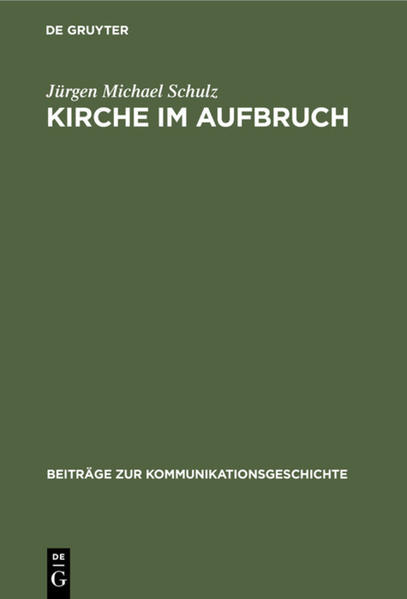 Frontmatter -- VORWORT -- INHALT -- ABKÜRZUNGEN -- EINLEITUNG -- I. Katholische Kirche und Gesellschaft beim Übergang in den Wilhelminischen Staat -- II. Fragestellung, Forschungsstand und Methode -- ERSTES KAPITEL. Katholische Zeitungen und Zeitschriften in Berlin -- I. Die Periodika des Germania- Verlags -- II. Die Märkische Volkszeitung -- III. Der Arbeiter — Vereinsblatt mit großer Auflage -- ZWEITES KAPITEL. Dispositionen für eine Neuorientierung 1889/90 -- I. Entscheidung gegen das Sozialistengesetz. Das Votum für die geistige Auseinandersetzung mit der Sozialdemokratie -- II. Konfrontation mit der sozialen Frage: Erfahrungen im Bergarbeiterstreik 1889 -- DRITTES KAPITEL. Die Religion als Faktor katholischer Sozialismuskritik -- I. Ursachenanalyse in der katholischen Presse -- II. Versus „Religion ist Privatsache". Der Umgang mit der Sozialdemokratie als Feindin der Religion -- VIERTES KAPITEL. Das soziale Sendungsbewußtsein der katholischen Kirche -- I. Das Engagement der Kirchenführung für die soziale Frage -- II. Agitation für eine christliche Gesellschaft -- III. Elemente des kirchlichen Lösungsangebots -- FÜNFTES KAPITEL. Aktivitäten für eine christlich-soziale Politik -- I. Auseinandersetzung mit der Sozialpolitik des Zentrums -- II. Kooperation mit den „guten Protestanten" -- SECHSTES KAPITEL. Wege zur praktischen Lösung der sozialen Frage. Die christliche Arbeiterbewegung -- I. Arbeitervereine als kirchliches Lösungsangebot -- II. Die christliche Arbeiterbewegung zwischen Kirche und Selbsthilfe -- SCHLUSSBETRACHTUNG. Der Aufbruch des sozialen Katholizismus im Wilhelminischen Kaiserreich -- QUELLEN- UND LITERATURVERZEICHNIS -- ARBEITSTECHNISCHE ERLÄUTERUNGEN -- PERSONENREGISTER -- SACHREGISTER -- Backmatter