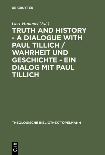 Frontmatter -- Inhalt -- Zur Einführung -- I. Prinzipielle Überlegungen zu Zeit, Geschichte und Wahrheit -- Von der Geschichte des Sinns zum Sinn der Geschichte -- Die Tiefe der Wahrheit und die Geschichte -- Tillichs Verständnis der Geschichtlichkeit der christlichen Botschaft oder Ist eine hermeneutische Theologie möglich? -- Kontextinvariante Wahrheit in geschichtlicher Vermittlung? -- Untimely History -- Fact and Impact in Tillich's Theology -- The Nature of History and the History of Nature -- Faith, Truth and History -- II. Wahrheit und Geschichte in Tillichs Schriften -- Truth and History in Paul Tillich's Theology of Culture -- The Breakthrough of Justification and Grace in History: Only in Jesus the Christ? -- Truth and History: The Risks of Idolatrous Ecstasy -- History and Economics in The Courage to Be -- Individualization and the Quest for Meaning -- Der Gedanke der Zeit bei Paul Tillich -- III. Tillichs Geschichtstheologie im Spiegel verwandter Positionen -- Resurrection, Realism and Truth: Reflections on Paul Tillich and St. Paul -- Truth and Revelation: Epistemological Presuppositions in Tillich's 1925 Dogmatik -- Geschichte und Geschichtsphilosophie bei Paul Tillich und Karl Löwith -- Existentielle Wahrheit-ein Grundthema des Denkens von Karl Jaspers und Paul Tillich -- Wahrheit und personale Existenz -- Wahrheit in Kunst und Kunstgeschichte/Kunsttheorie -- Paul Tillich und die Kunstgeschichte -- Verzeichnis der Autoren