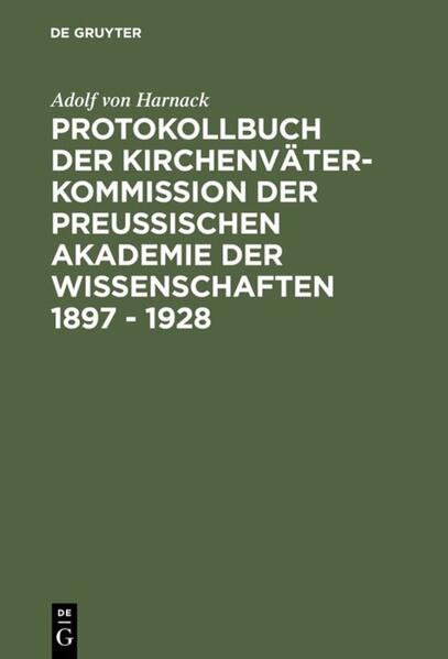 Faksimilierte Reproduktion von Adolf von Harnacks Protokollbuch der Kirchenväter-Kommission 1897-1928 mit diplomatischer Umschrift. Der Band gibt einen weitreichenden Einblick in die Arbeit der Kirchenväter-Kommission, die seit 1891 an der Preußischen Akademie der Wissenschaften die Edition der Griechischen Christlichen Schriftsteller betreute und die bis heute ihre Publikations- und Forschungstätigkeit im Rahmen der Berlin-Brandenburgischen Akademie der Wissenschaften fortsetzt. Im Protokollbuch hielt Adolf von Harnack, der Gründer und erste Vorsitzende der Kirchenväterkommission, 1897 bis 1928 die Diskussionen und Ergebnisse ihrer Sitzungen fest. Das für die Geschichte der Patristik aufschlußreiche historische Dokument des berühmten Kirchenhistorikers wird sowohl als Faksimile des Originals dargeboten als auch in einer diplomatischen Umschrift von Stefan Rebenich zugänglich gemacht. Die Christoph Markschies skizziert den wissenschaftlichen und historischen Kontext von Adolf von Harnacks Protokollbuch aus heutiger Sicht.