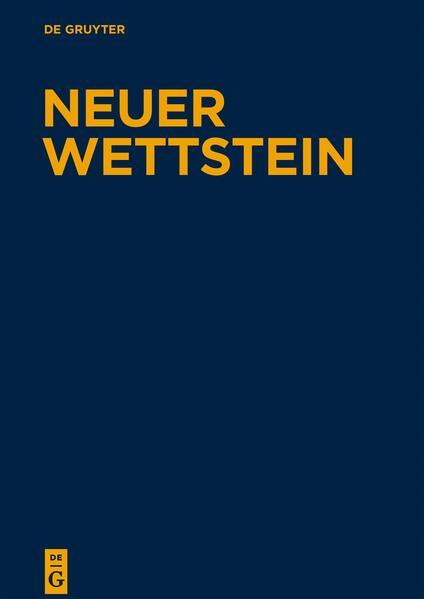 Auf der Basis des Quellenteils von J. J. Wettstein (Hg.), Novum Testamentum Graecum, Amsterdam 1751/52, bietet der 2. Teilband zu den Evangelien ca. 1.600 Vergleichstexte zum Johannesevangelium. Neben den wichtigsten, bereits von Wettstein angeführten Parallelen werden zahlreiche weitere Texte aufgenommen. Alle Vergleichstexte werden in der Regel ausführlich und in ihrem Kontext eingebettet in deutscher Sprache zitiert. Die zentralen Parallelen sind jeweils im griechischen bzw. lateinischen Originaltext beigefügt. Als Textbasis dienen anerkannte neuere Ausgaben, so daß Stellenangaben für den Benutzer leicht auffindbar sind. Jedem Text geht eine kurze Einleitung voran, die den Zusammenhang des Textabschnitts verdeutlicht. Schließlich stehen den Lesern Anmerkungen zur Verfügung, die ihnen das Verständnis des zitierten Textes erleichtern. Den Abschluß des Bandes bilden ein ergänzendes Verzeichnis der zitierten lateinischen und griechischen Autoren samt ihrer Werke, ein Stellenregister sowie ein Begriffs- und Sachregister. Band I /1 des Neuen Wettstein (Texte zu den Synoptischen Evangelien) wird am Corpus Hellenisticum in Halle erarbeitet und voraussichtlich 2006 erscheinen, den Abschluß des Gesamtwerkes wird Band III (Apostelgeschichte) bilden.