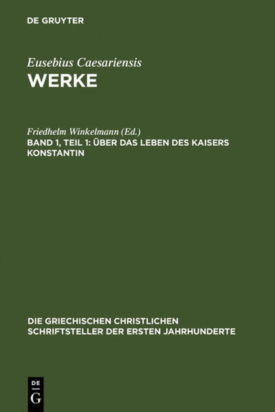 The series is devoted to Christian texts from the Greek-speaking parts of the ancient Roman Empire. Published since 1897 (first in Leipzig, then in Berlin) by the Royal Prussian Academy under the project Griechische Christliche Schriftsteller, which was continued by the Berlin-Brandenburg Academy, the series offers large critical editions accompanied by historical introductions and indices of those works that have not been included in other major editions. When complete, the series will provide complete coverage of the first three centuries.