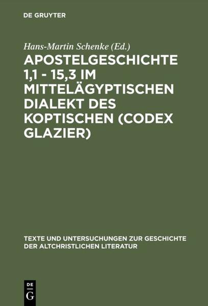 An die Seite des Corpus der Griechischen Christlichen Schriftsteller (GCS) stellte Adolf von Harnack die Monographienreihe der Texte und Untersuchungen zur Geschichte der altchristlichen Literatur (TU), die er bereits 1882 begründet hatte und die nunmehr als »Archiv für die ... Ausgabe der älteren christlichen Schriftsteller« diente. In ihr werden vor allem die alten Übersetzungen der im Corpus erscheinenden Schriften teils im Original, teils in deutscher oder einer anderen modernen Sprache gedruckt. Daneben steht die Reihe auch für Voruntersuchungen zu den Editionen und für begleitende Abhandlungen offen.