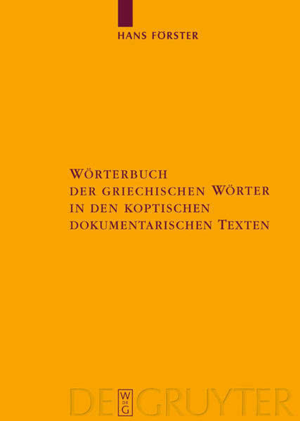 Für dieses neuartige Wörterbuch der griechischen Wörter in den koptischen dokumentarischen Texten wurden die entsprechenden Editionsbände zugrunde gelegt. Es ist einerseits ein Hilfsmittel für die Edition koptischer Texte, es kann andererseits Bedeutungs- und Lautverschiebungen gegenüber dem byzantinischen Griechisch aufzeigen und ist so auch von Interesse für die Byzantinistik. Mit dem Wörterbuch wird ein seit Jahrzehnten als dringliches Forschungsdesiderat bezeichnetes Hilfsmittel zur Verfügung gestellt. Da Koptisch oftmals als Sprache des christlichen Ägyptens bezeichnet wurde, ist dieses Wörterbuch auch für Theologinnen und Theologen von Bedeutung. Das Wörterbuch wurde im Rahmen eines vom Wissenschaftsfond (FWF) finanzierten Forschungsprojekts in der Papyrussammlung der Österreichischen Nationalbibliothek in Wien erstellt. Der Herausgeber ist promovierter Theologe.