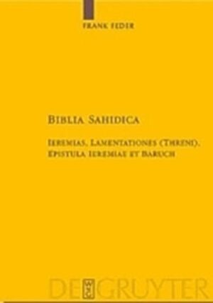 This volume presents the first critical edition of the Koptologie translation of the Corpus Ieremiae in the Koptologie Sahidic dialect. It evaluates all the available texts (codices) and also considers secondary texts (lectionaries, quotations). The critical apparatus consistently notes the versions to the Greek text-the first time this has happened for a Koptologie Bible edition. In addition, the edition contains an analysis of the historical textual status of the Koptologie Sahidic version within the transmission of the Septuagint together with a study of the problems of translating from Greek to Koptologie and their effect on textual criticism. An index of Greek loan-words and proper names is appended.