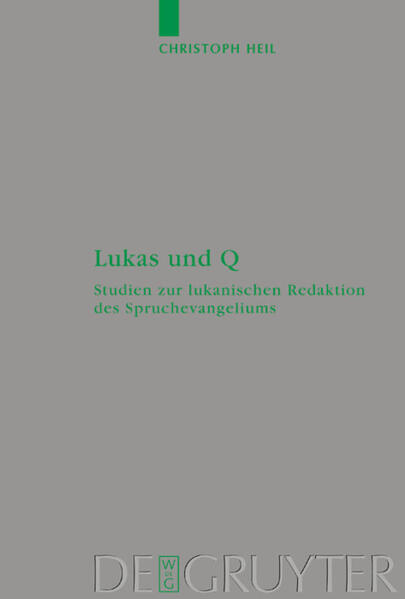 Mit diesem Buch wird die erste monographische Darstellung der literarischen und theologischen Aufnahme des alten judenchristlichen Spruchevangeliums Q im Lukasevangelium vorlegt. Q erschließt als Dokument der Theologie und Geschichte des frühen Judenchristentums im galiläisch-syrischen Raum einen singulären Zugang zur ältesten Jesus-Überlieferung. In der vorliegenden Darstellung der Rezeption von Q im Lukasevangelium wird die lukanische Theologie und deren Transferleistung für ihre hellenistischen Adressaten profiliert und gewürdigt. Gegen den derzeitigen Forschungstrend tritt die Distanz des Lukas zum frühen Judenchristentum deutlicher hervor.