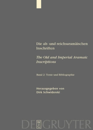 This collected edition presents the texts of the more than 2500 Old and Imperial Aramaic inscriptions (10th-3rd cents. BC) hitherto published