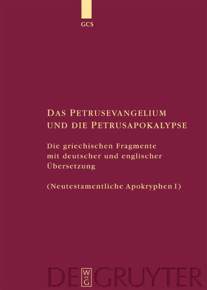 The book presents diplomatic transcriptions (in Greek) and translations (in German and English) of all the known textual fragments which can be attributed to what is known as the Gospel of Peter and the Apocalypse of Peter or which scholars are discussing as possible elements of these texts. In addition, the documentation of the texts in ancient times is considered, and there is a brief discussion of the philological problems involved. With concordances.