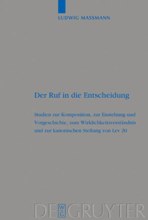 Diese für die Drucklegung aktualisierte Auslegung von Lev 20 wendet neben klassischen exegetischen Methoden auch andere, vor allem kulturanthropologische Ansätze an. Die Studie klärt zunächst die einleitungswissenschaftlichen Voraussetzungen und geht davon aus, daß Lev 17-26 integraler Bestandteil der Priesterschrift ist. Der Text selbst wird auf synchroner und diachroner Ebene untersucht und als Lese- und Predigtstück bestimmt, das innerjüdische Konflikte der nachexilischen Gemeinde abbildet. Das gesamte formelhafte Gut der in Lev 20 enthaltenen Todessätze wird gründlich analysiert und dann vor dem Hintergrund der These über den "sozialen Tod" (H.-P. Hasenfratz) diskutiert. Innerhalb des Textkomplexes Lev 11-22 geht es in Lev 20 um irreversible Unreinheit, die aus Israel ausschließt, und um die abschließende Deutung Israels als für JHWH geheiligtes Volk. Eine Theologie von Lev 20 und ein Ausblick auf die Geschichte des Todesrechts im späteren Judentum runden die Arbeit ab.