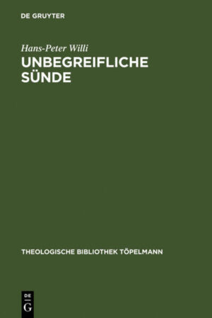 Die Tübinger Dissertation bietet eine Neubesinnung auf die Thematik der Sünde in Gestalt einer Auseinandersetzung mit Julius Müllers Die christliche Lehre von der Sünde (zuerst erschienen 1839-44). Müllers zweibändiges Werk-nach dem Urteil Karl Barths das "wichtigste literarische Spezialwerk, das der schwierigen Materie ... bis jetzt zugewendet worden ist"- wird hier erstmalig umfassend dargestellt und als eine Theorie der Freiheit interpretiert, die auf die Einsicht in die Unbegreiflichkeit der Sünde zuläuft. Søren Kierkegaard hat "Müllers Lehre von der Sünde sehr hoch geschätzt und aus ihr für seine Bekämpfung Hegels gelernt" (Emanuel Hirsch). Die entsprechenden Tagebuchnotizen über Julius Müller werden im Anhang zum ersten Mal vollständig in deutscher Sprache dokumentiert.