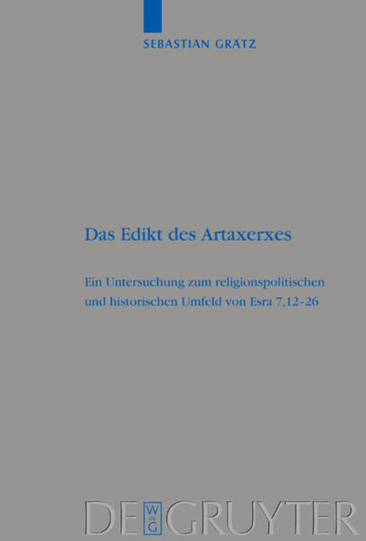 Das in Esr 7 überlieferte Schreiben eines Königs Artaxerxes an Esra wird vor dem Hintergrund königlicher hellenistischer Stiftungen und Schenkungen interpretiert. Es zeigt sich, dass sich der in der hellenistischen Königsideologie verankerte Euergetismus nicht für die persische Königsideologie nachweisen lässt. Mit Esr 7 ist daher wahrscheinlich bereits (früh-)hellenistischer Boden betreten. Hieraus ergeben sich zunächst Konsequenzen für das Verständnis des Schreibens als historische Quelle, dann aber auch für diejenigen historischen Modelle, die die Entstehung der Tora maßgeblich aus Esr 7 zu erklären suchen.