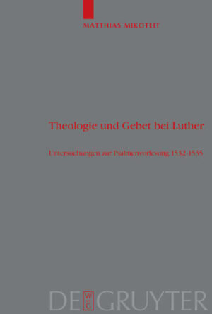 Die grundlegende Monographie über das Gebet bei Luther hat als Quellenbasis Luthers bislang in der Forschung als Ganze wenig beachtete dritte Psalmenvorlesung. Sie wird als ein gleichsam interaktiver, rechtfertigungstheologisch verankerter Dank- und Bittgebetsvollzug erfasst. Ihre Pointe erhält die Arbeit durch die thematische Fokussierung auf die von Luther im programmatischen ersten Satz benannten Gebetsakte des Lobens und Dankens. Es wird plausibel, dass die Vorrangstellung des Lob- und Dankgebets vor dem Bittgebet rechtfertigungstheologisch begründet ist. Die Arbeit eröffnet mit ihrer speziellen Verfahrenstechnik einen neuen Zugang zur Theologie Luthers und beansprucht nicht weniger als gesamttheologische Relevanz.