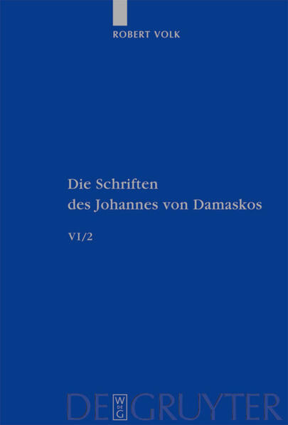 A long occidental tradition has regarded the Greek monastic romance Barlaam and Josaphat as the work of John Damascene, and the first critical edition of the work appears now in the corpus of his writings. In actual fact-as became apparent during the editing-it is a work from the late 10th century, and the author is almost certainly the Georgian Abbot Euthymios from Mount Athos. The story goes back to the life of Buddha and is about the son of an Indian king, who, after instruction by a devout ascetic, himself becomes a hermit