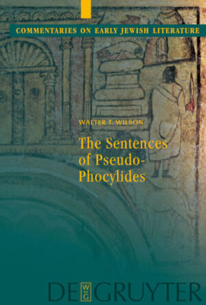 This commentary on the Greek text of the Jewish-Hellenistic Sentences of Pseudo-Phocylides, a sapiential poem of the first century BCE or first century CE, offers a full treatment of its sources, structure, perspective, and purpose as well as a verse-by-verse translation and analysis. The Greek text is given as appendix. The cross-cultural nature of these moral teachings is emphasized through extensive interaction with Biblical, Hellenistic Jewish, and Greco-Roman comparative materials.