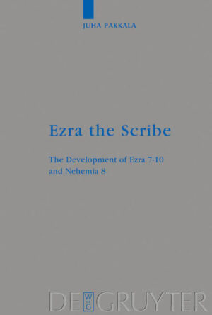 This monograph investigates the literary development of Ezra 7-10 and Neh 8. With a detailed literary critical analysis, the investigation shows that the text was produced in several successive editorial phases for at least two centuries. Thus the final text cannot be used for historical purposes. The oldest text emerged as a short narrative, entirely written in the third person. It describes how a Torah scribe (Schriftgelehrter) called Ezra came from Babylon to Jerusalem to reinstate the written Torah. In the later editorial phases, Ezra's role was transformed from a scribe to a priest who brought cultic vessels to the Temple. The editorial development reveals that the text was originally influenced by Deuteronomy and the (Deutero)nomistic theology. Later, it came under priestly and Levitical influence.