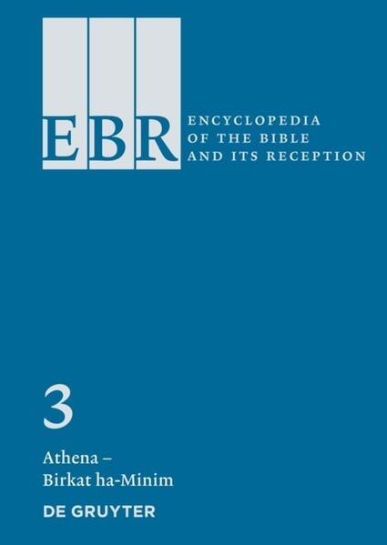 The projected thirty-volume Encyclopedia of the Bible and Its Reception (EBR) is intended to serve as a comprehensive guide to the current state of knowledge on the background, origins, and development of the canonical texts of the Bible as they were accepted in Judaism and Christianity. Unprecedented in breadth and scope, this encyclopedia also documents the history of the Bible’s interpretation and reception across the centuries, not only in Judaism and Christianity, but also in literature, visual art, music, film, and dance, as well as in Islam and other religious traditions and new religious movements. The EBR is also available online.