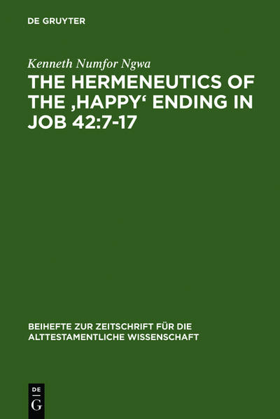 The hermeneutics employed in this work is partly referred to as hindsight hermeneutics, and upholds the resonance and dissonance between the Epilogue of the Book of Job and the preceding sections. Within the Theophany-epilogue continuum, rebuke and approval, retribution and its suspension, divine transcendence and accessibility are all held together. The dramatically discordant traditions in the preceding section are not interpreted as competing alternatives but as complementary possibilities for understanding the nature of the divine-human relationship and responding to the threat and reality of chaos and suffering.