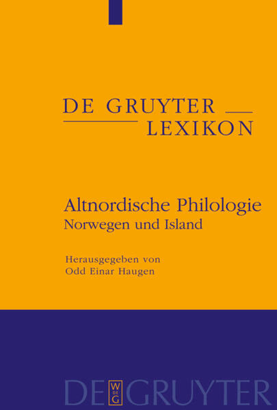Altnordische Philologie: Norwegen und Island | Odd Einar Haugen