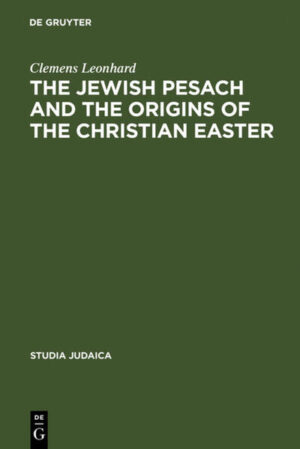 The study assesses the main issues in the current debate about the early history of Pesach and Easter and provides new insights into the development of these two festivals. The author argues that the prescriptions of Exodus 12 provide the celebration of the Pesach in Jerusalem with an etiological background in order to connect the pilgrim festival with the story of the Exodus. The thesis that the Christian Easter evolved as a festival against a Jewish form of celebrating Pesach in the second century and that the development of Easter Sunday is dependent upon this custom is endorsed by the author’s close study of relevant texts such as the Haggada of Pesach