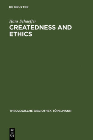 This book contains a systematic description of the theologies of Colin E. Gunton (1941‑2003) and Oswald Bayer (b. 1939). Their use of the doctrine of creation in systematic theology has remarkable consequences for late-modern theological ethics. This book explores those consequences from the example of the theological doctrine of marriage. The author also contributes to the ecumenical debate by building on the Neo-Calvinist theological heritage.
