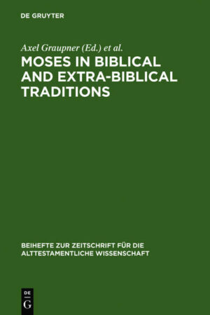The papers in this volume revolve around the history of the influence exerted by the person of Moses and the traditions associated with him. They deal not only with the function of the figure of Moses in the Pentateuch, the salvation in the Red Sea and the final day of Moses’ life, but also with the way Moses was received in the Deuteronomic history, the Psalms, the Book of Jeremiah, the Septuagint, in Qumran, early Jewish extra-biblical literature, the New Testament and the Early Church.