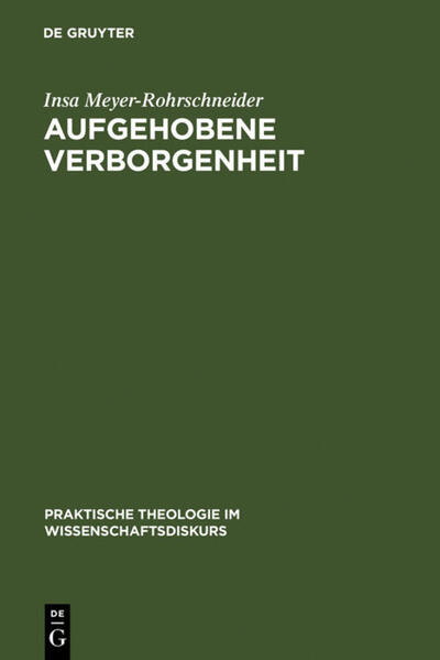 Die Kehrseite der Offenbarung Gottes ist seine Verborgenheit. In der vorliegenden Studie wird das Thema nicht als Frage nach der Existenz Gottes oder der Theodizee, sondern als Frage der Glaubensgewissheit behandelt.Systematisch-theologiegeschichtliche Modelluntersuchungen bilden, nach einem Rekurs auf das Motiv der Verborgenheit Gottes und seiner Bedeutung in der biblischen Tradition, den Hauptteil des Buches. Sie führen zu drei Thesen: 1. Gottes Verborgenheit ist ein notwendiges, jedoch zu überwindendes Korrelat seines Offenbarseins. 2. Die Dialektik von Verborgen- und Offenbarsein findet sich im Selbstverhältnis Gottes und des Menschen sowie in ihrem Verhältnis zueinander. 3. Gott und Mensch sind zur Überwindung ihrer je eigenen Verborgenheit aufeinander angewiesen. Diese Transformation von der Verborgenheit zum Offenbarsein kann auch als Selbstverwirklichung aufgefasst werden.Abschließend werden die gewonnenen Einsichten auf ihre Anschlussfähigkeit zur philosophischen Anthropologie hin untersucht. Sodann wird der Gottesdienst als prominenter und exemplarischer Ort einer solchen Transformation vom Verborgen- zum Offenbarsein in den Blick genommen und in einer agendarischen Gestalt auf seine diesbezügliche Leistungsfähigkeit hin überprüft.