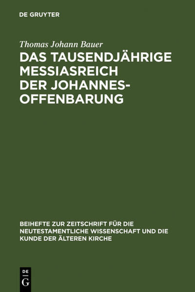 In der Johannesoffenbarung findet sich die im Neuen Testament singuläre Erwartung eines zeitlich begrenzten, irdischen Messiasreiches am Ende der Geschichte. Traditionell wird die Funktion dieses tausendjährigen Messiasreiches (Millennium) als Trost für die unter Domitian verfolgten Christen Kleinasiens und als Ermutigung zum blutigen Martyrium bestimmt. Neuere altertumswissenschaftliche Forschungen haben jedoch gezeigt, dass sich eine umfassende oder lokal begrenzte Christenverfolgung infolge einer Forcierung des Kaiserkultes in Kleinasien an der Wende vom 1. zum 2. Jahrhundert nicht nachweisen lässt. Zudem beachtet das traditionelle Verständnis der Johannesoffenbarung und der Millenniumsvision kaum, dass die sieben Sendschreiben (Offb 2-3) weniger von einer äußeren als von einer inneren Gefährdung der Gemeinden durch das Auftreten von Irrlehrern sprechen. Vor diesem Hintergrund bestimmt die vorliegende Arbeit die Funktion der Millenniumsvision sowohl im Blick auf die Lebensbedingungen der christlichen Minderheit in den heidnischen Poleis Kleinasiens als auch im Blick auf den inneren Zustand der Gemeinden.