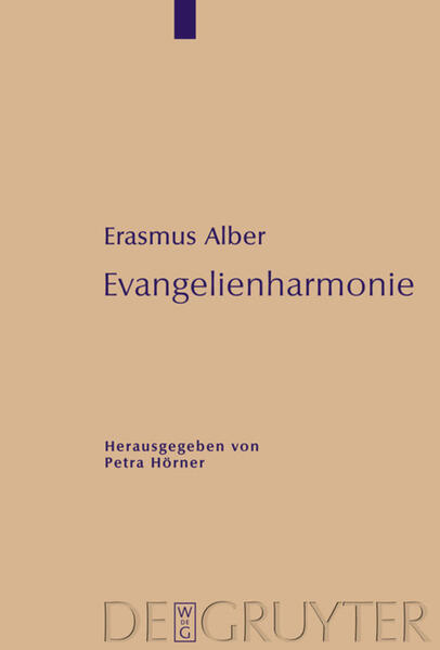 Die deutschsprachige Evangelienharmonie des Fabel- und Kirchenliederdichters Erasmus Alber (um 1500-1553) ist in einer Handschrift überliefert, die seit dem zweiten Weltkrieg als verschollen galt. Inzwischen wurde die Handschrift wiedergefunden, so dass die Harmonie im vorliegenden Band präsentiert werden kann. Im Hintergrund der akribischen Anlage der Edition steht die Kenntnis zahlreicher Harmonien des Mittelalters und der Reformationszeit, mit denen Albers Œuvre verglichen wird, um es in die Gesamttradition einzuordnen. Für die Standortbestimmung ist die individuelle Harmonisierungstechnik relevant, die im edierten Text durch den Ausweis sämtlicher Bibelstellen transparent wird und detailliert Auskunft gibt über die harmonistische Struktur sowie über die Distanzierung von älteren mittelalterlichen Werken. Alber folgt den seit dem Spätmittelalter praktizierten Verfahrensweisen. Das Resultat ist, dass die vier Evangelien weniger widerspruchslos miteinander verschmolzen sind. Damit geht ein spezifischer Aufriss des Lebens Jesu einher, der dank des ausführlichen Inhaltsverzeichnisses im Buch rasch erfasst werden kann. Sprachlich orientiert sich der Lutherschüler an Luthers Übersetzung des Neuen Testaments.